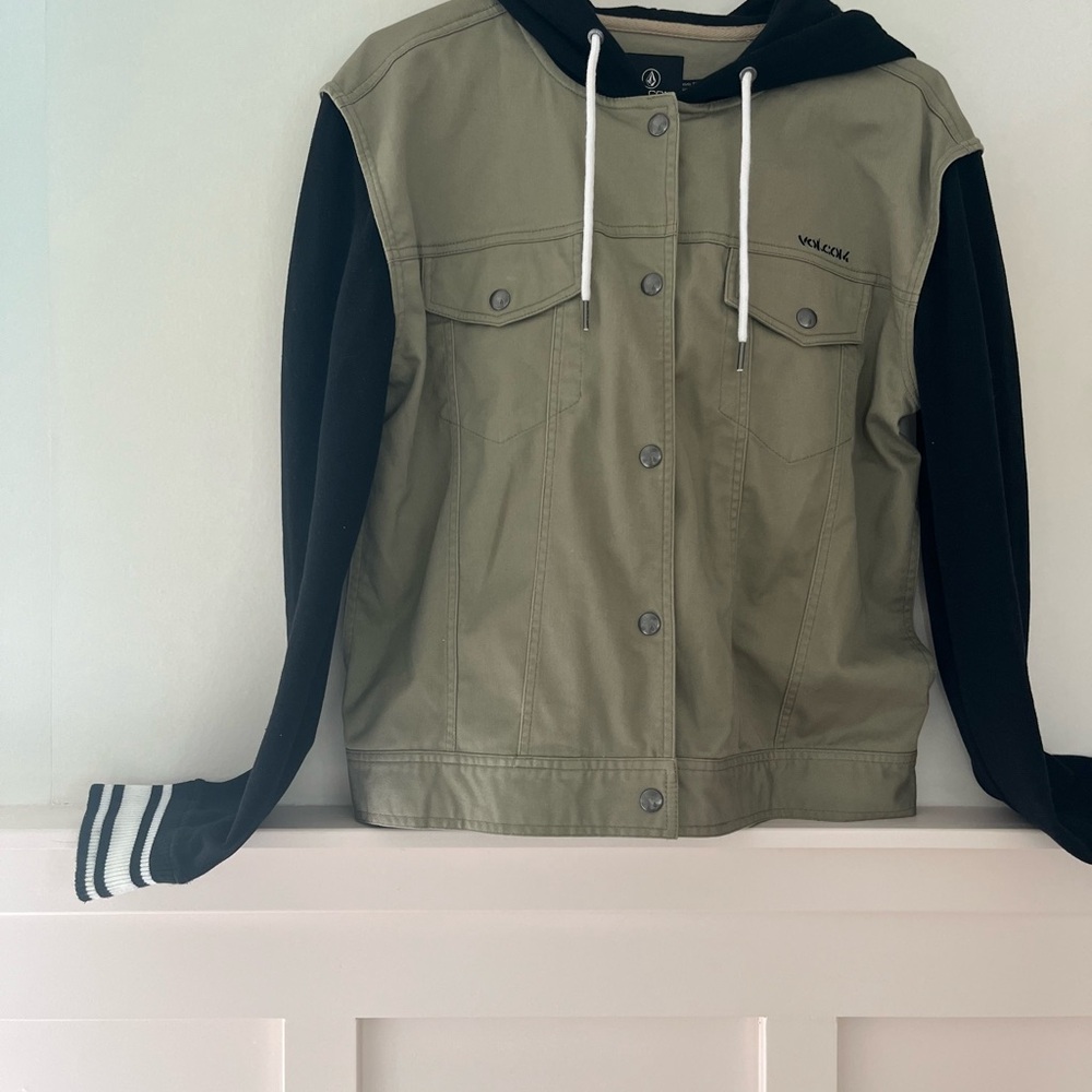 Volcom Olive Green and Black Outerwear